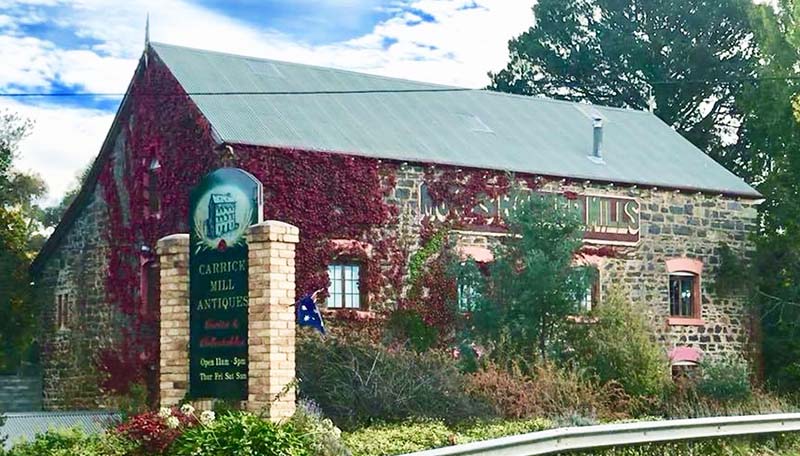 Charming old stone Monds Flour Mill in Tasmania